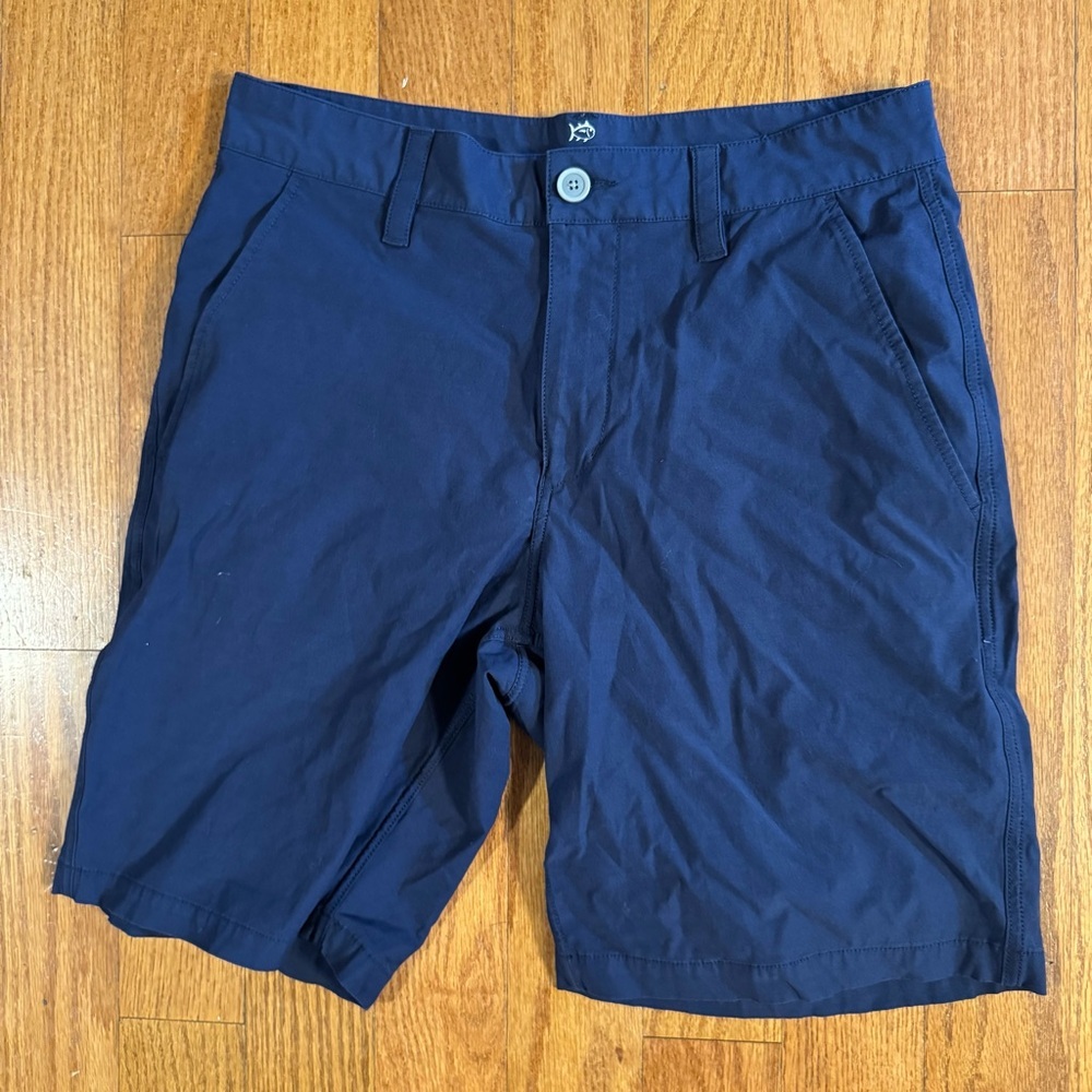 Southern Tide Blue Flat Front Shorts Size W30